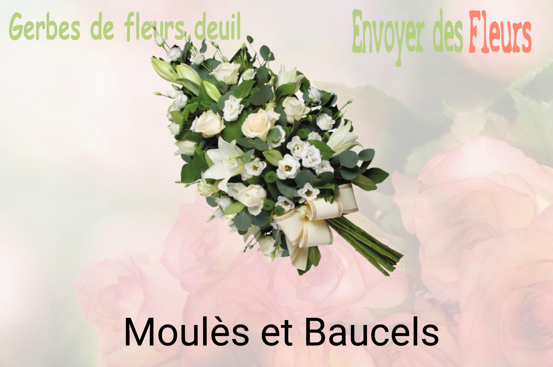 Gerbe de fleurs de deuil livrée à Moulès-et-Baucels